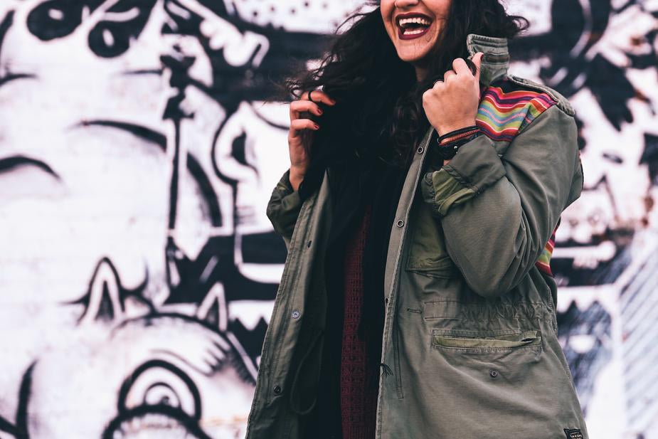 Olivgrüne Jacke